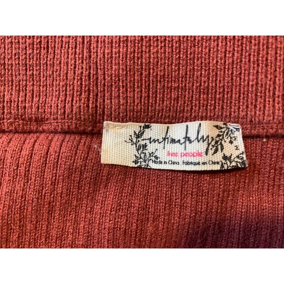 Free People Intimately Ribbed Knit Mini Skirt Size M - Picture 3 of 6